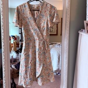 Floral Wrap Dress